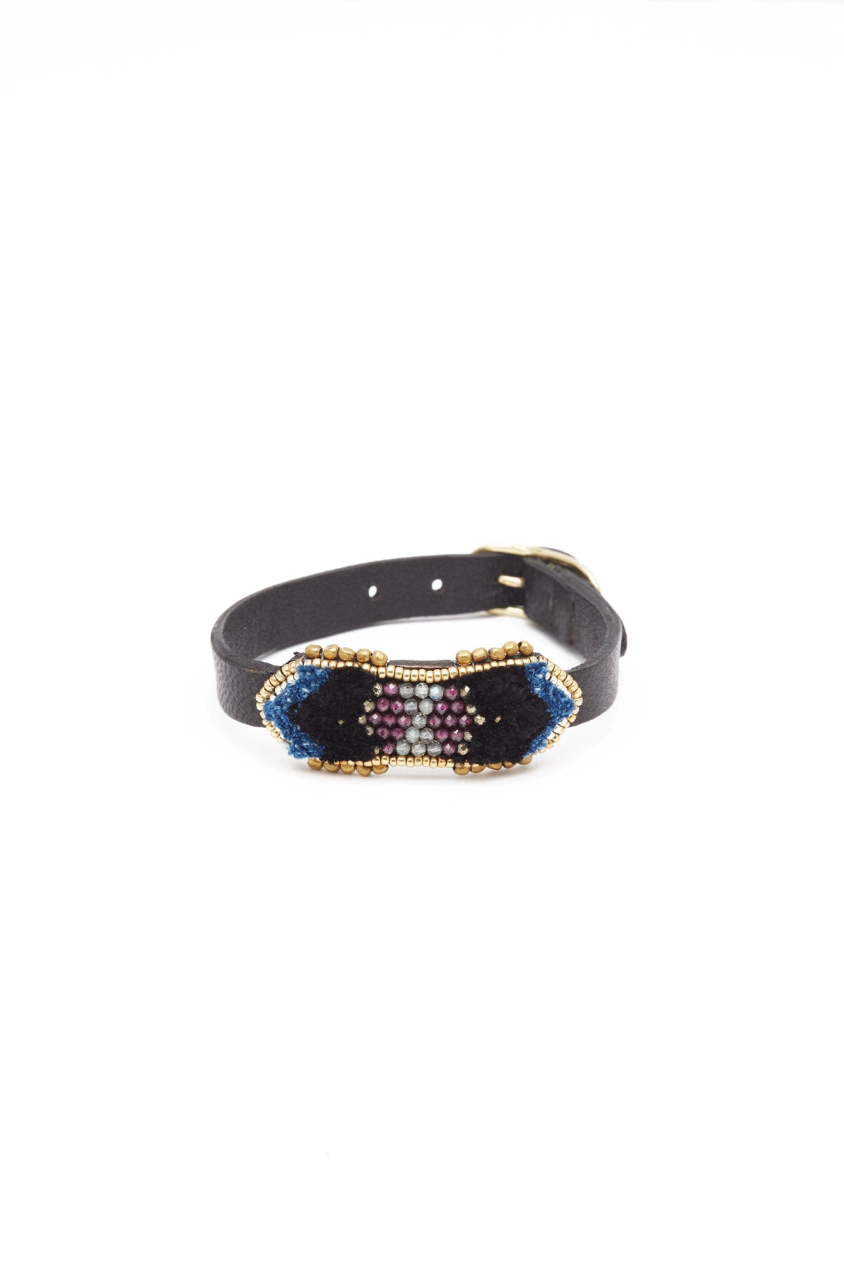 ISHI BRACELET POLEN blue silk