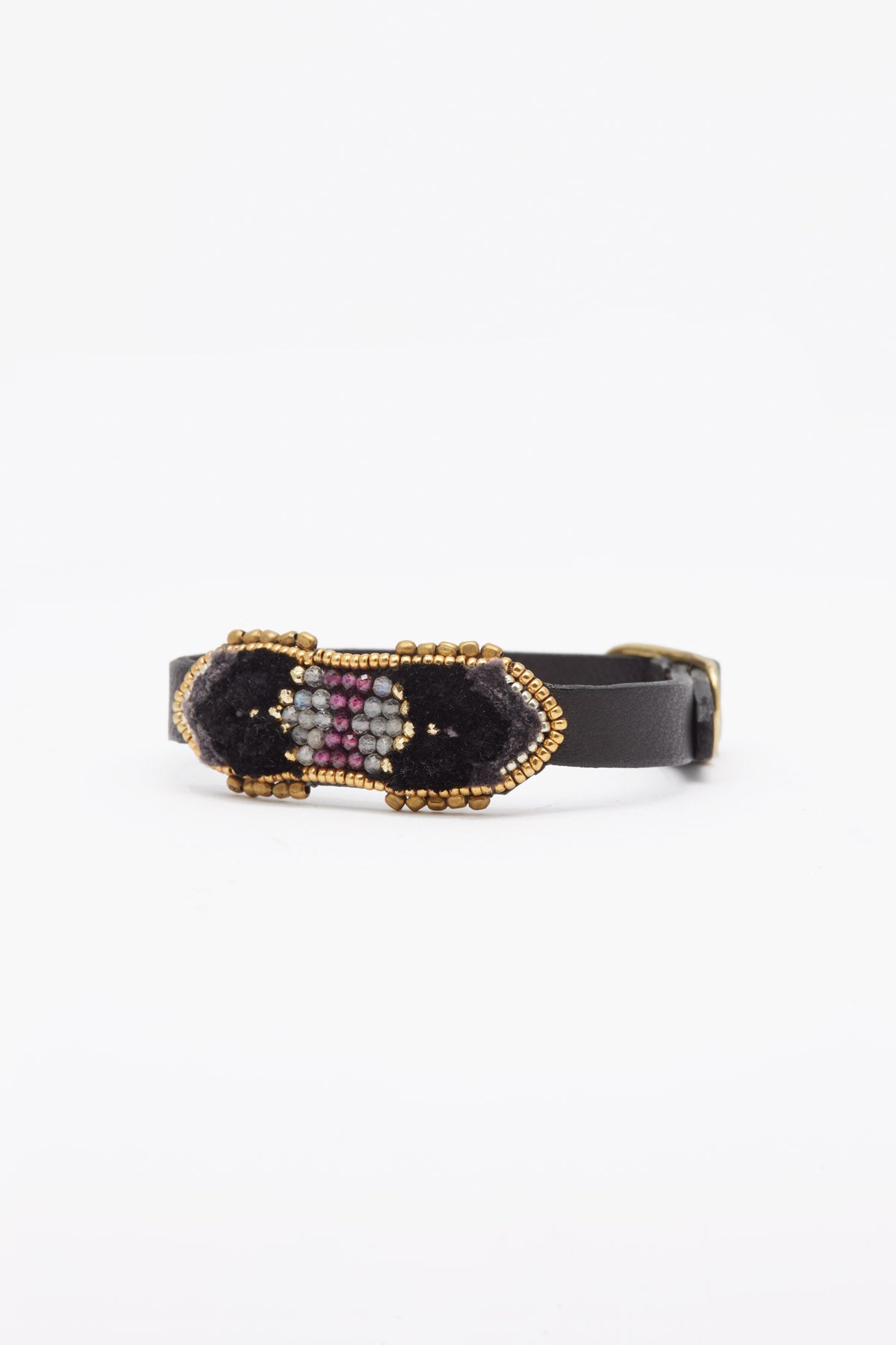 ISHI BRACELET POLEN purple silk