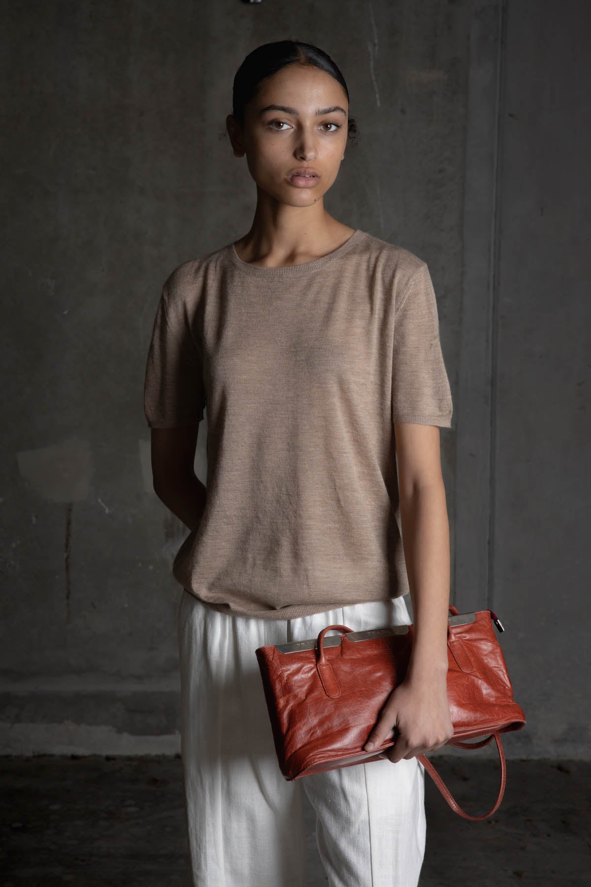 CASHMERE TEE MINK