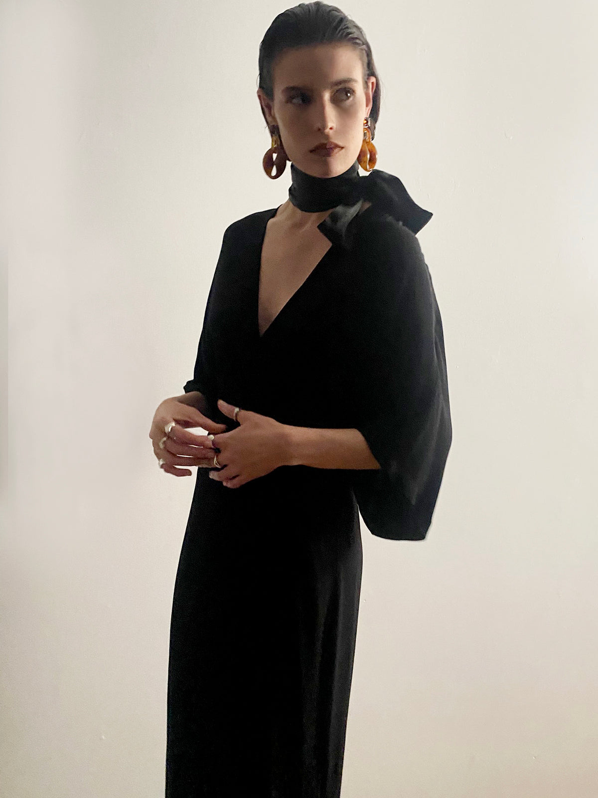 SHAKIRA DRESS MAXI BLACK