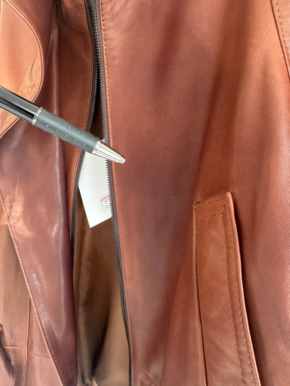 GO-TO LEATHER JACKET HAZELNUT