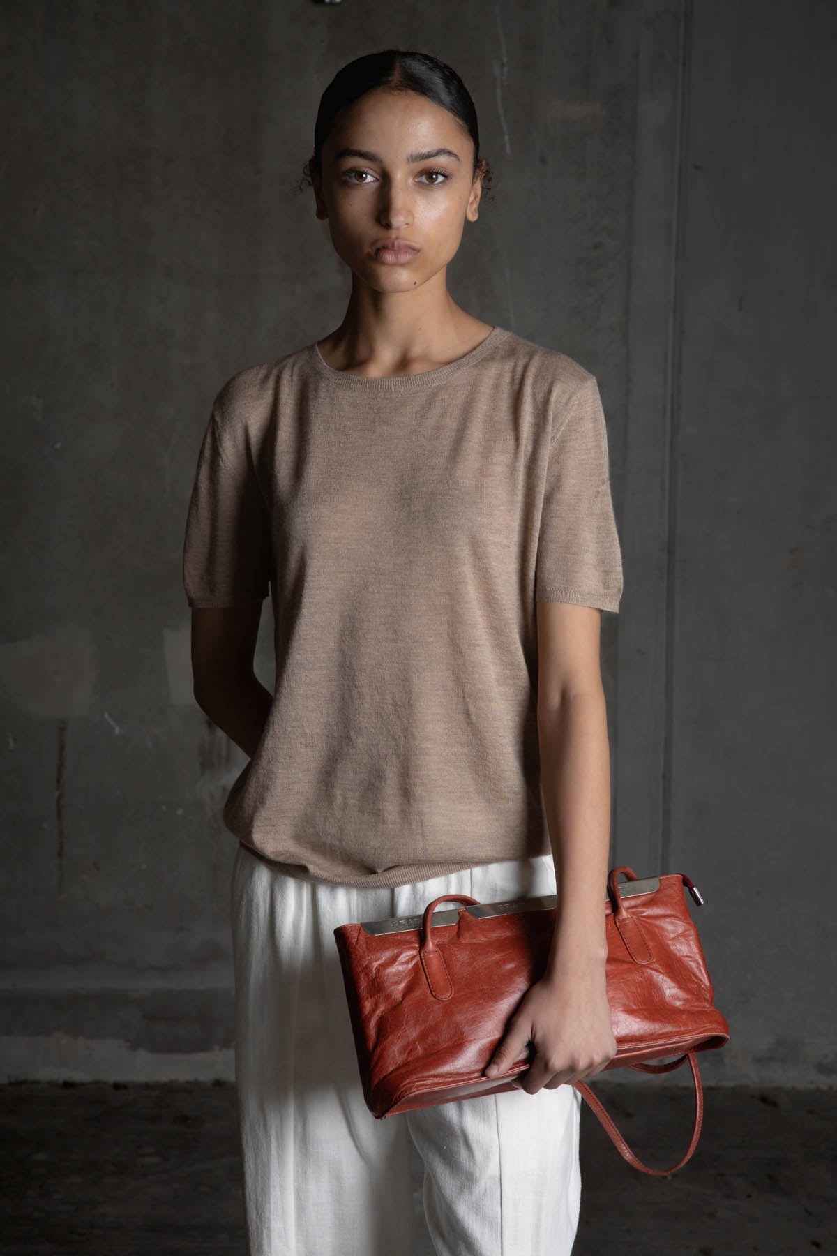 CASHMERE TEE MINK