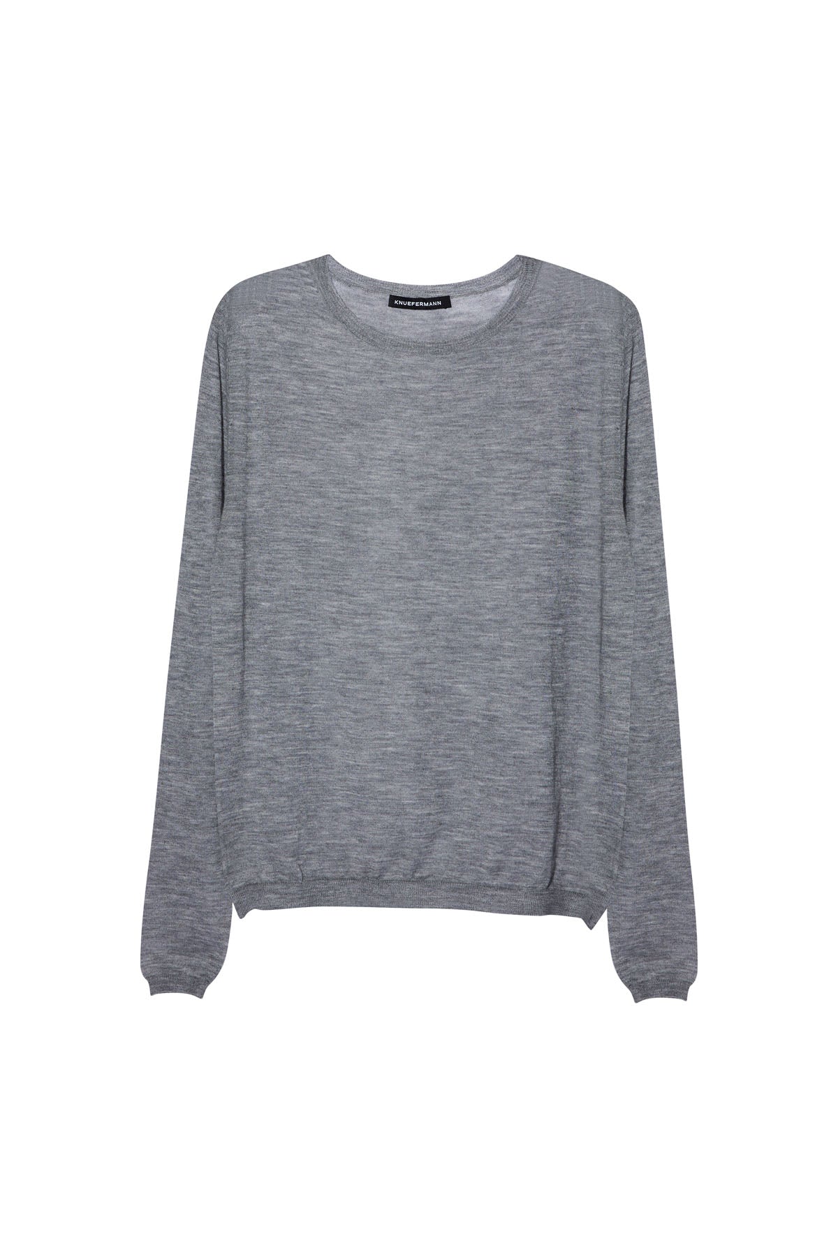 FINE STAPLE CREW IN CASHMERE THUNDER