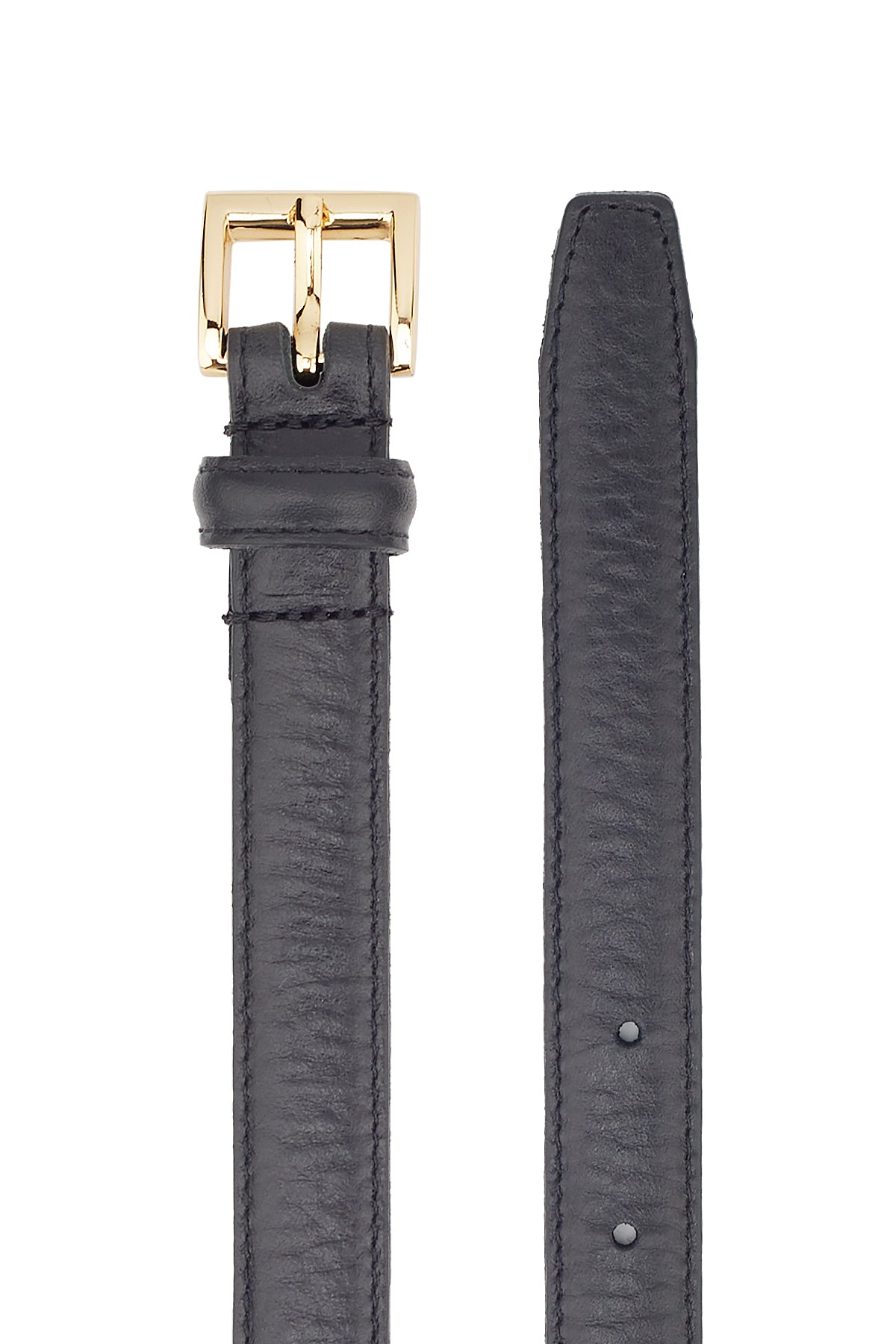 BELT CLASSIC HANDMADE BLACK/GOLD - KNUEFERMANN 