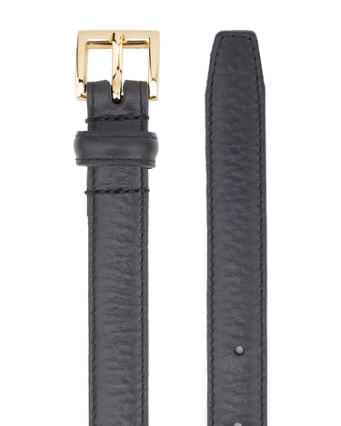 BELT CLASSIC HANDMADE BLACK/GOLD - KNUEFERMANN 