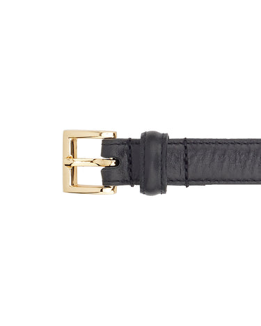 BELT CLASSIC HANDMADE BLACK/GOLD - KNUEFERMANN 