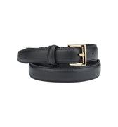 BELT CLASSIC HANDMADE BLACK/GOLD - KNUEFERMANN 