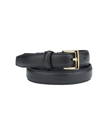 BELT CLASSIC HANDMADE BLACK/GOLD - KNUEFERMANN 