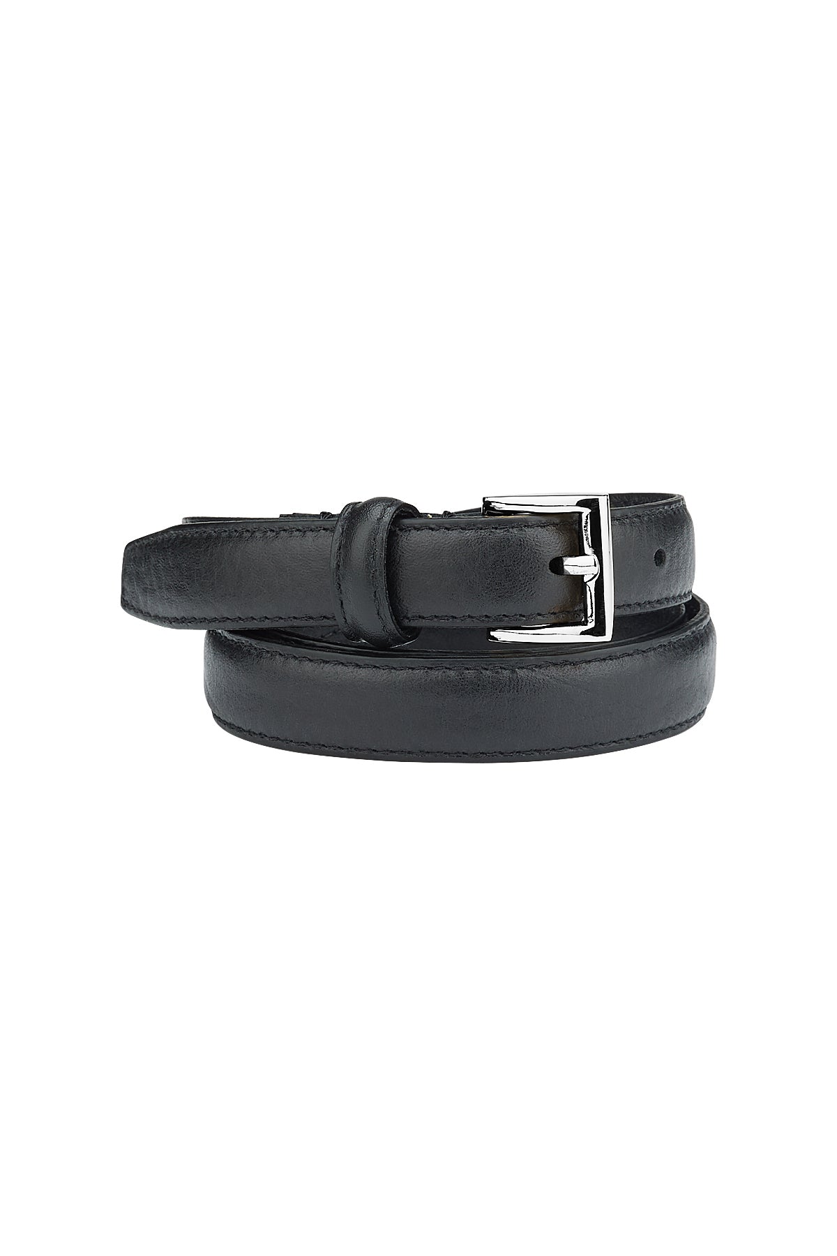 BELT CLASSIC HANDMADE BLACK/NICKLE - KNUEFERMANN 