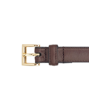 BELT CLASSIC HANDMADE BROWN/GOLD - KNUEFERMANN 