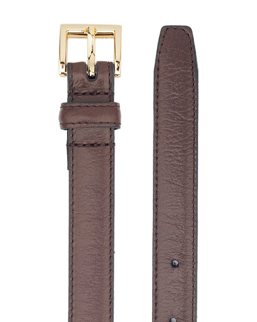 BELT CLASSIC HANDMADE BROWN/GOLD - KNUEFERMANN 