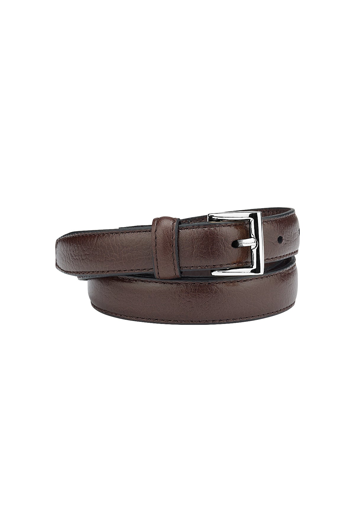 BELT CLASSIC HANDMADE BROWN/NICKLE - KNUEFERMANN 