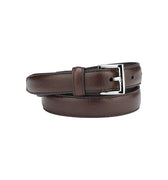 BELT CLASSIC HANDMADE BROWN/NICKLE - KNUEFERMANN 