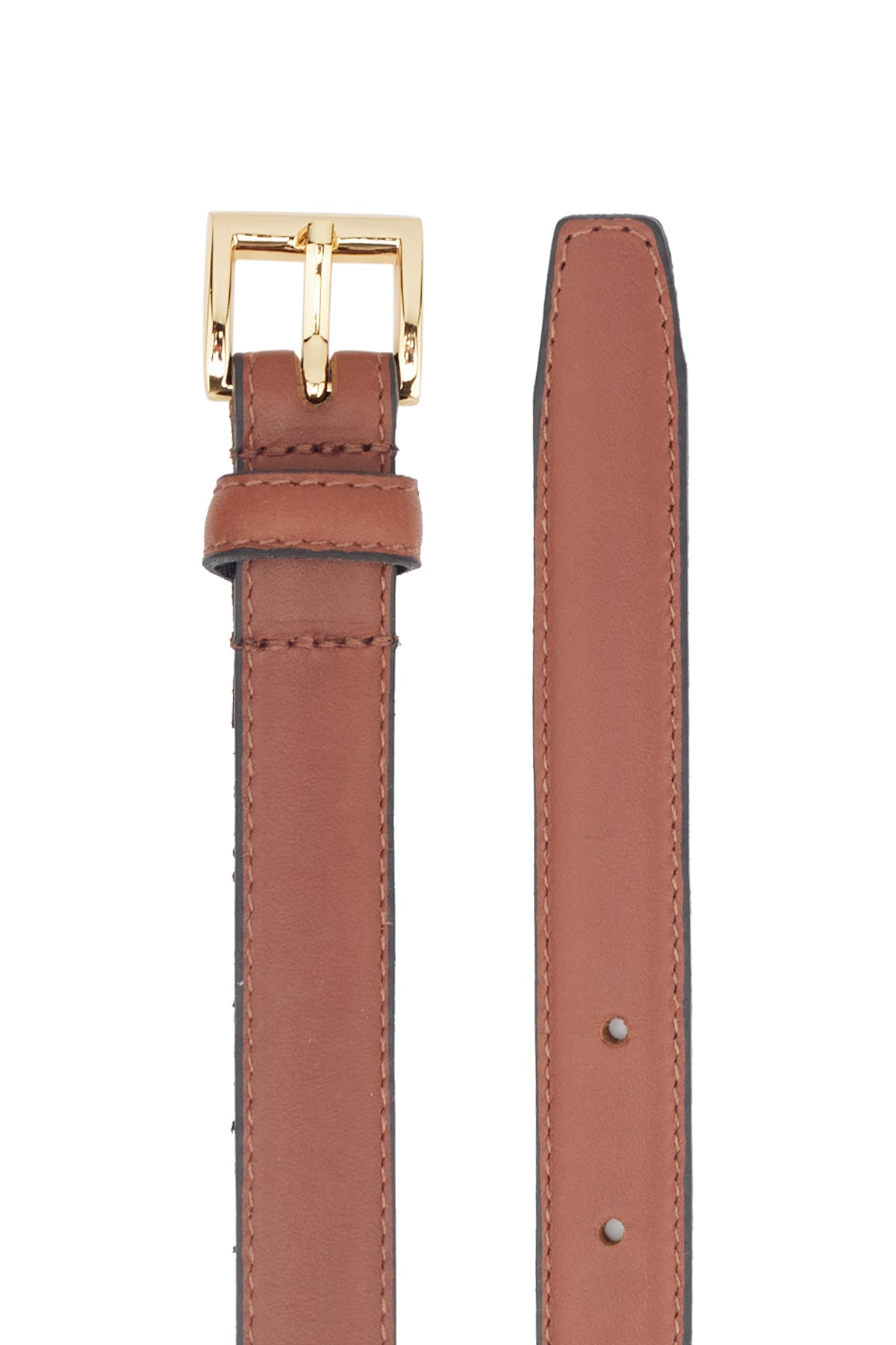 BELT CLASSIC HANDMADE TAN/GOLD - KNUEFERMANN 