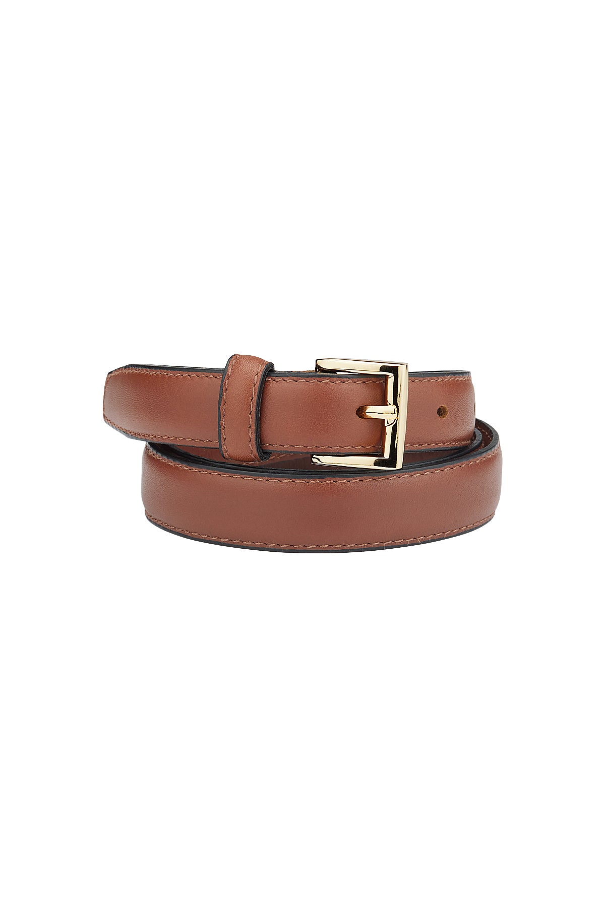 BELT CLASSIC HANDMADE TAN/GOLD - KNUEFERMANN 