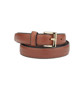 BELT CLASSIC HANDMADE TAN/GOLD - KNUEFERMANN 