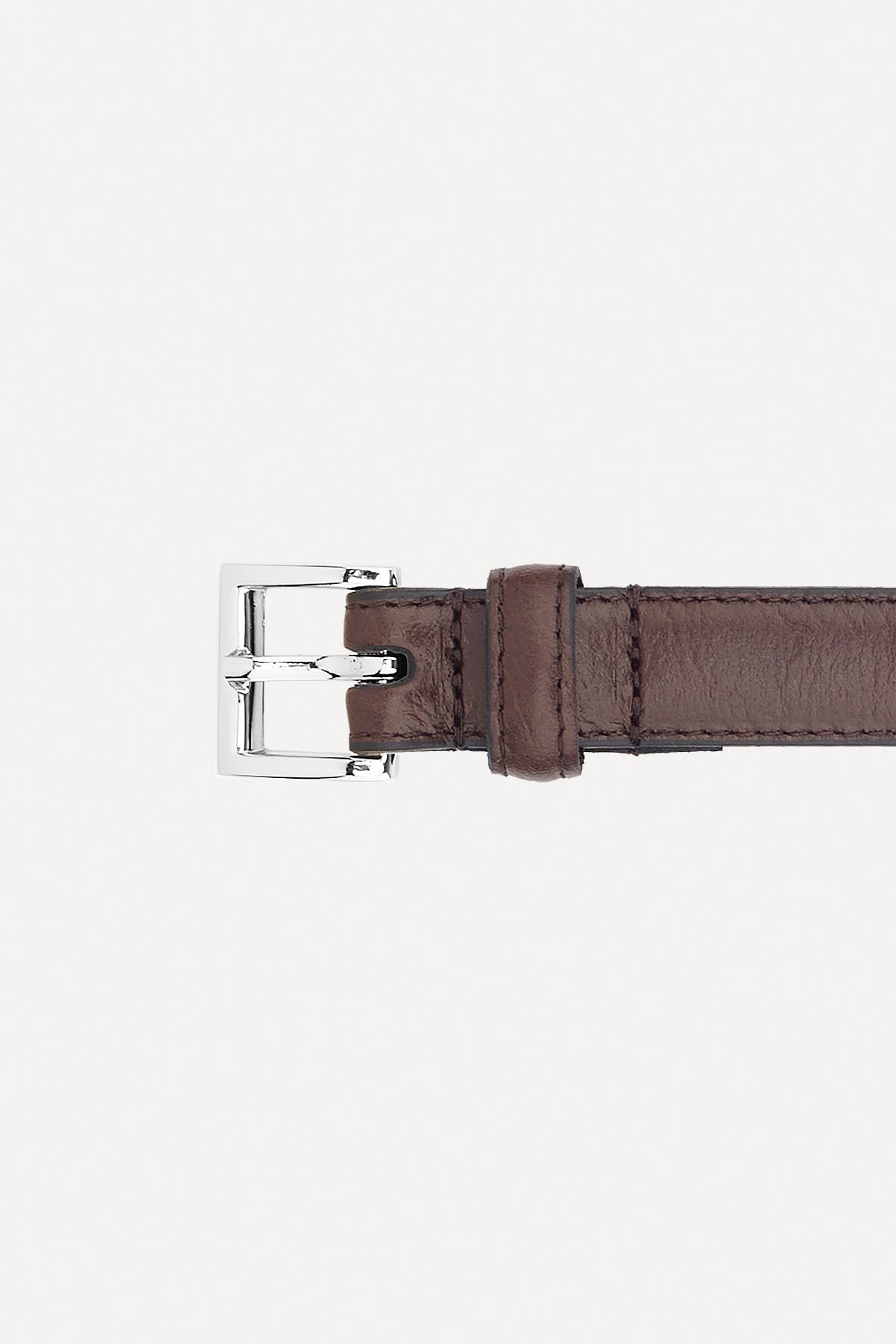 BELT CLASSIC HANDMADE BROWN/NICKLE