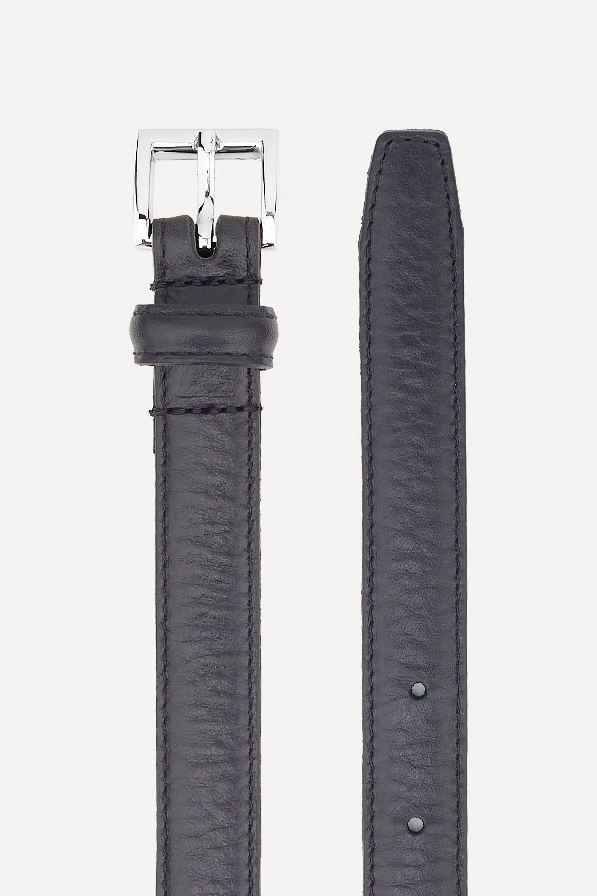 BELT CLASSIC HANDMADE BLACK/NICKLE