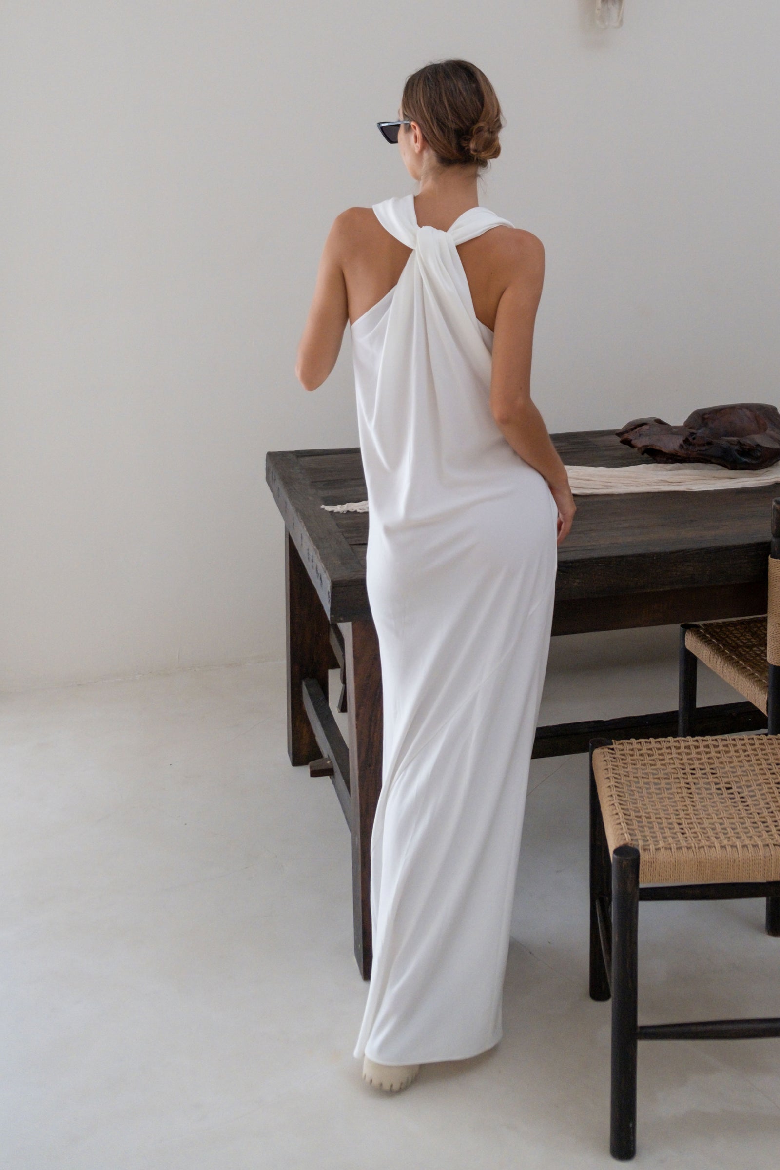 BERLIN DRESS WHTE - KNUEFERMANN 