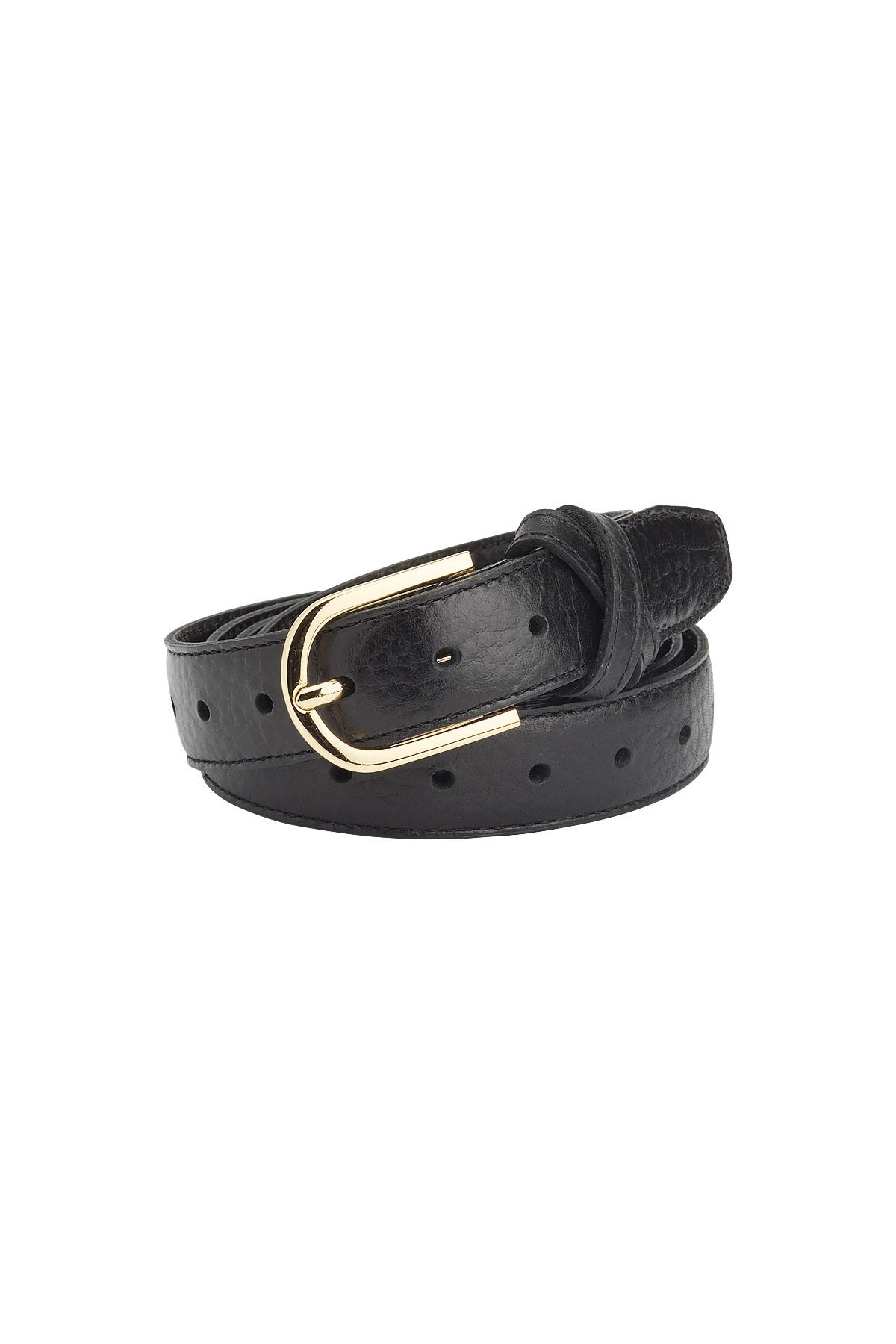 BOYFRIEND BELT BLACK/GOLD - KNUEFERMANN 