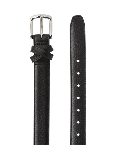 BOYFRIEND BELT BLACK/NICKLE - KNUEFERMANN 