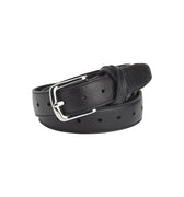 BOYFRIEND BELT BLACK/NICKLE - KNUEFERMANN 