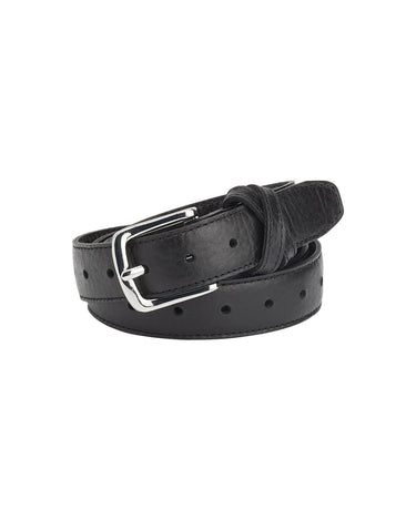 BOYFRIEND BELT BLACK/NICKLE - KNUEFERMANN 