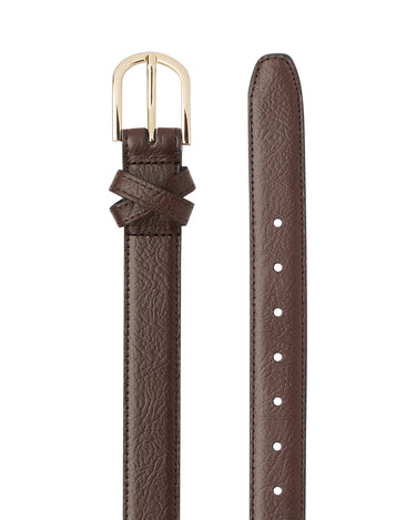 BOYFRIEND BELT CHOCOLATE/GOLD - KNUEFERMANN 