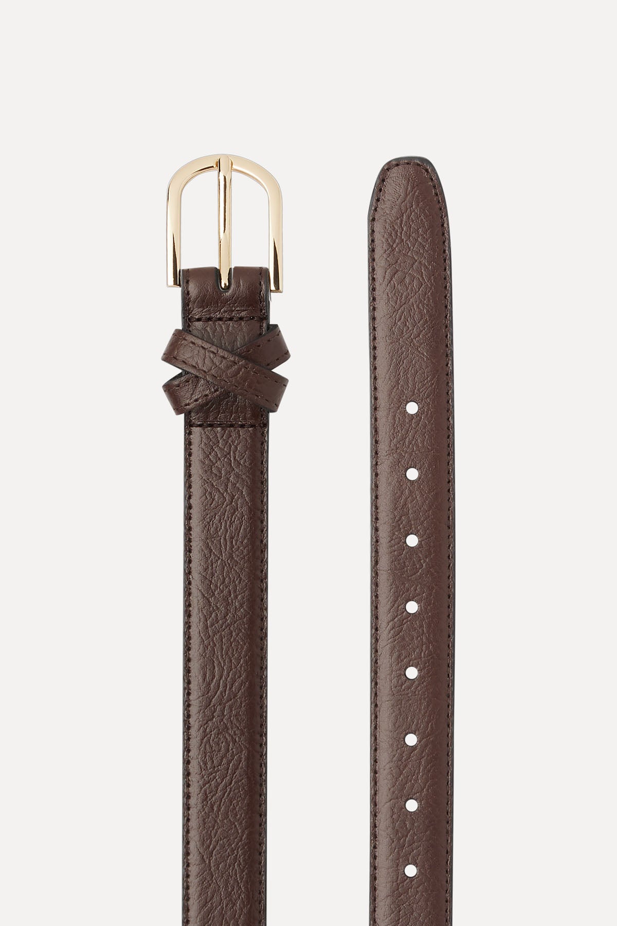 BOYFRIEND BELT CHOCOLATE/GOLD