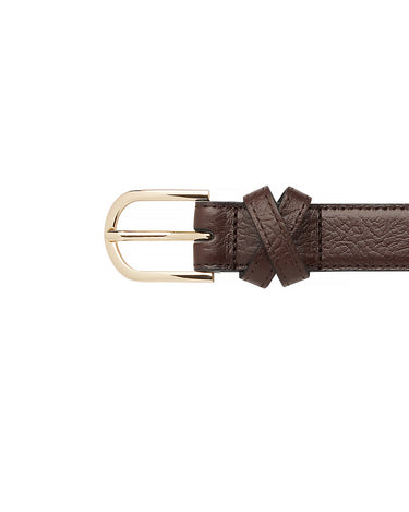 BOYFRIEND BELT CHOCOLATE/GOLD - KNUEFERMANN 