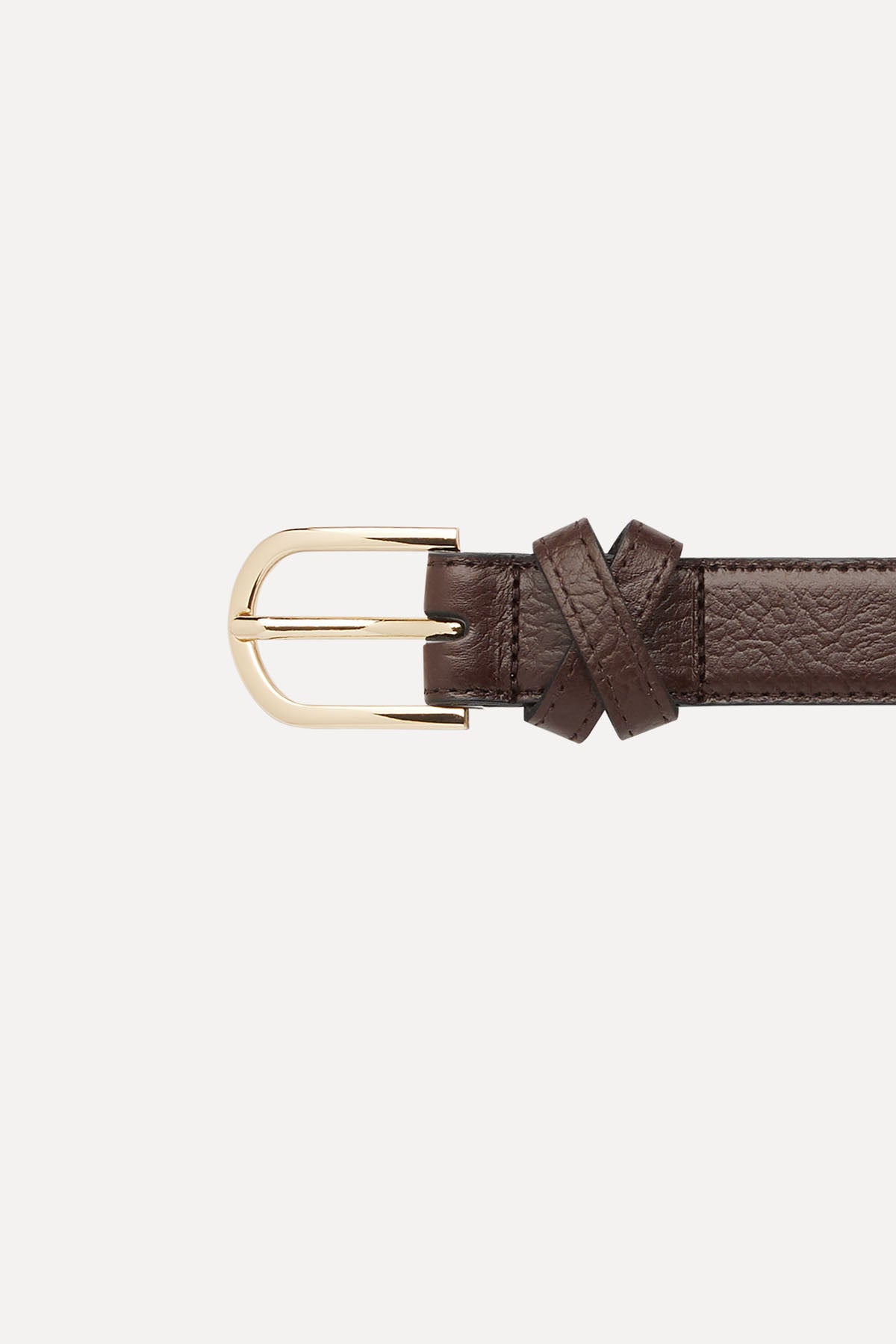 BOYFRIEND BELT CHOCOLATE/GOLD