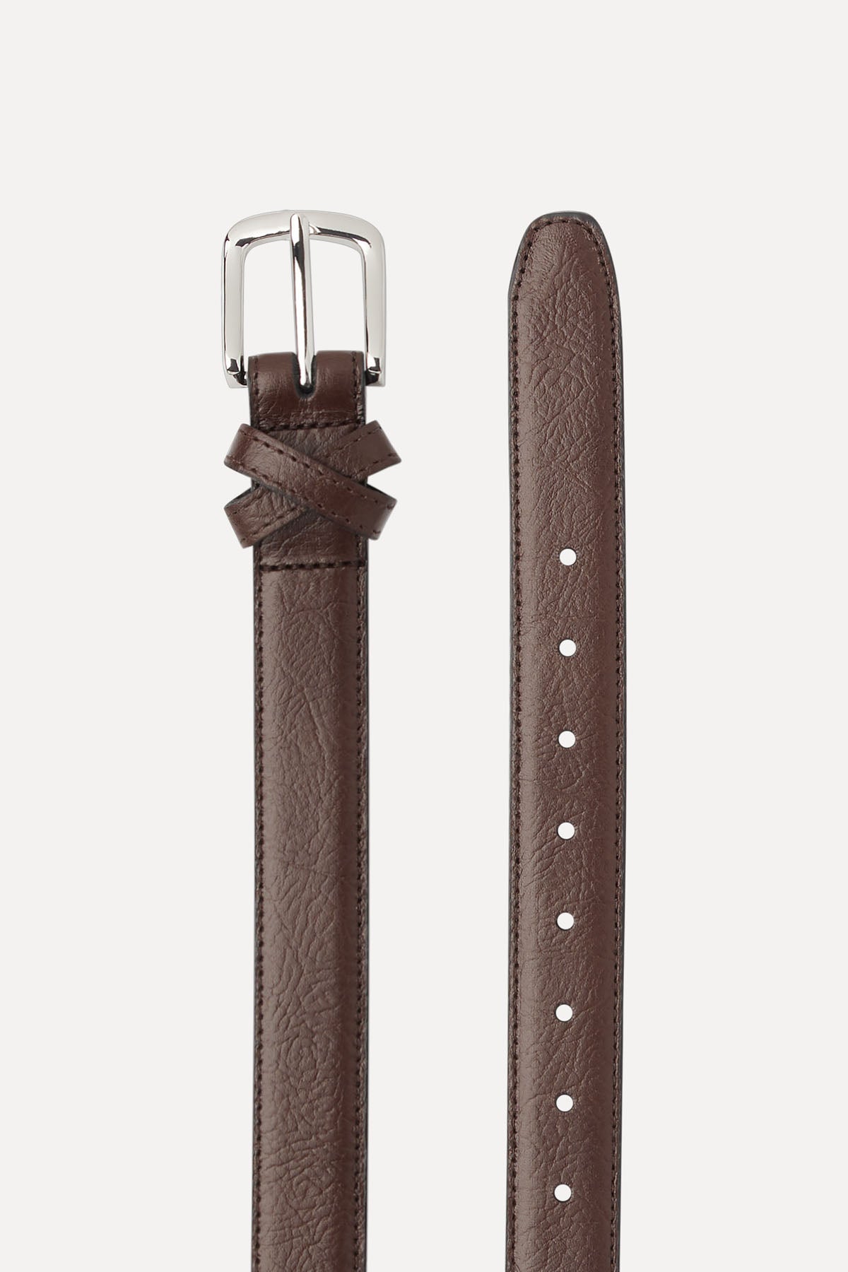 BOYFRIEND BELT CHOCOLATE/NICKLE