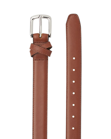 BOYFRIEND BELT TAN/NICKLE - KNUEFERMANN 