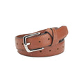 BOYFRIEND BELT TAN/NICKLE - KNUEFERMANN 