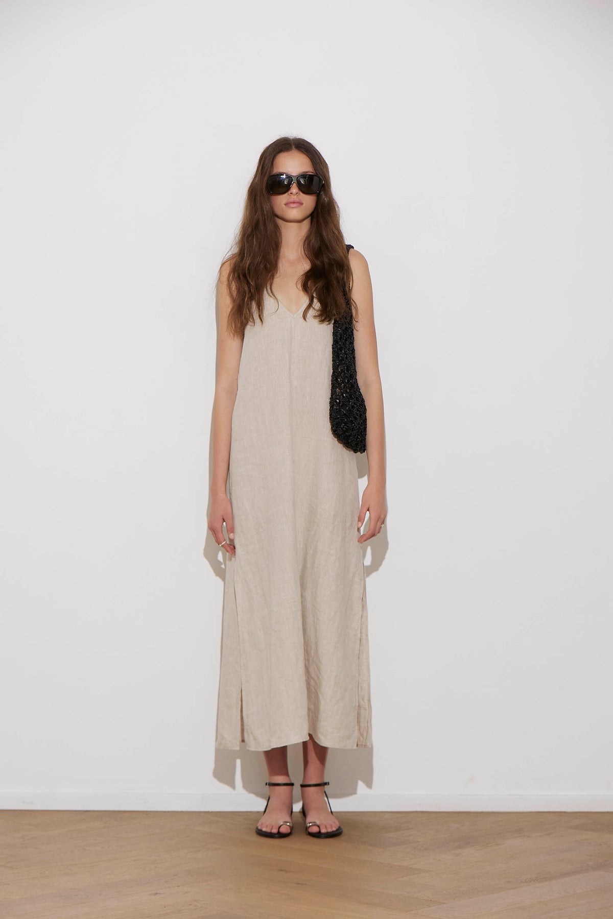 BASE DRESS NATURAL LINEN