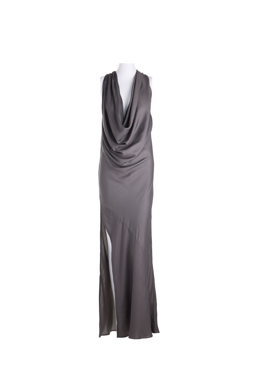 BERLIN DRESS WITH SIDE SPLIT SLATE