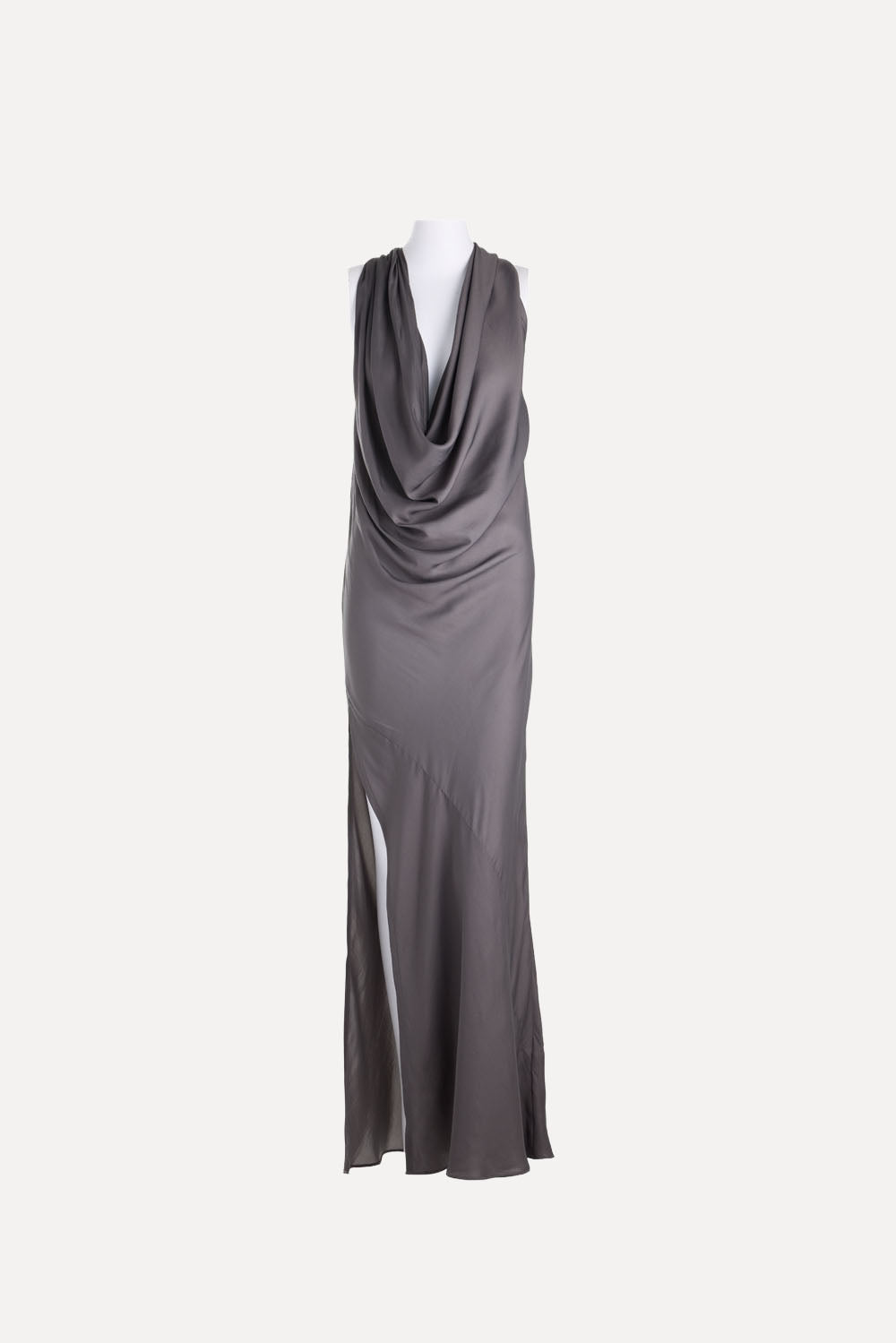 BERLIN DRESS WITH SIDE SPLIT SLATE