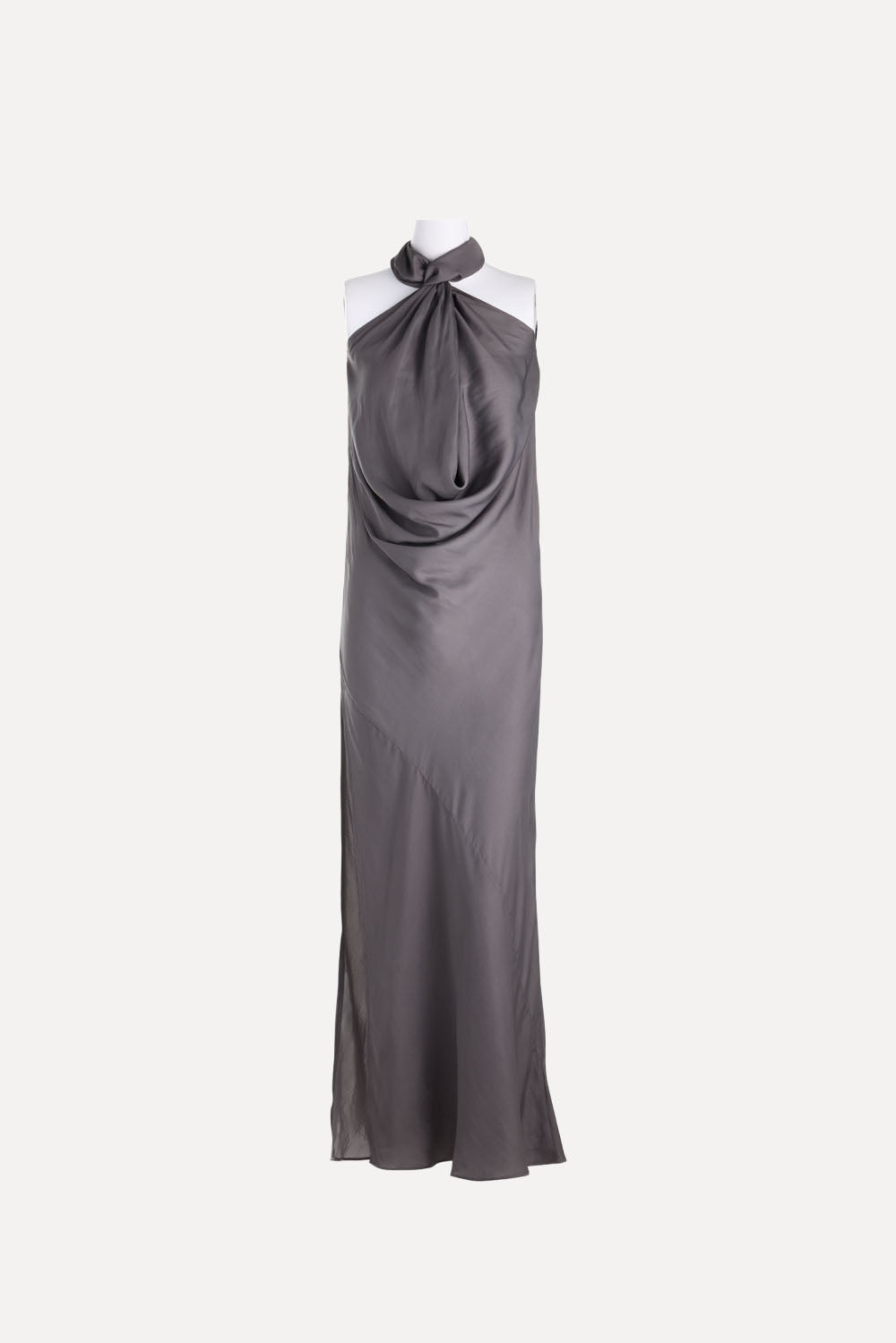 BERLIN DRESS WITH SIDE SPLIT SLATE