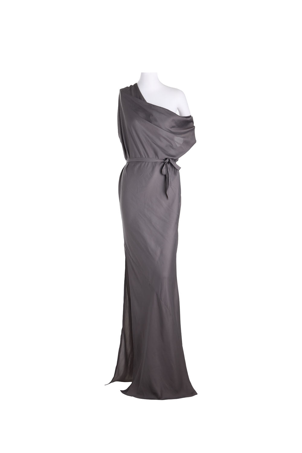 BERLIN DRESS WITH SIDE SPLIT SLATE