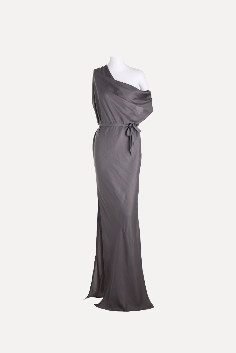 BERLIN DRESS WITH SIDE SPLIT SLATE