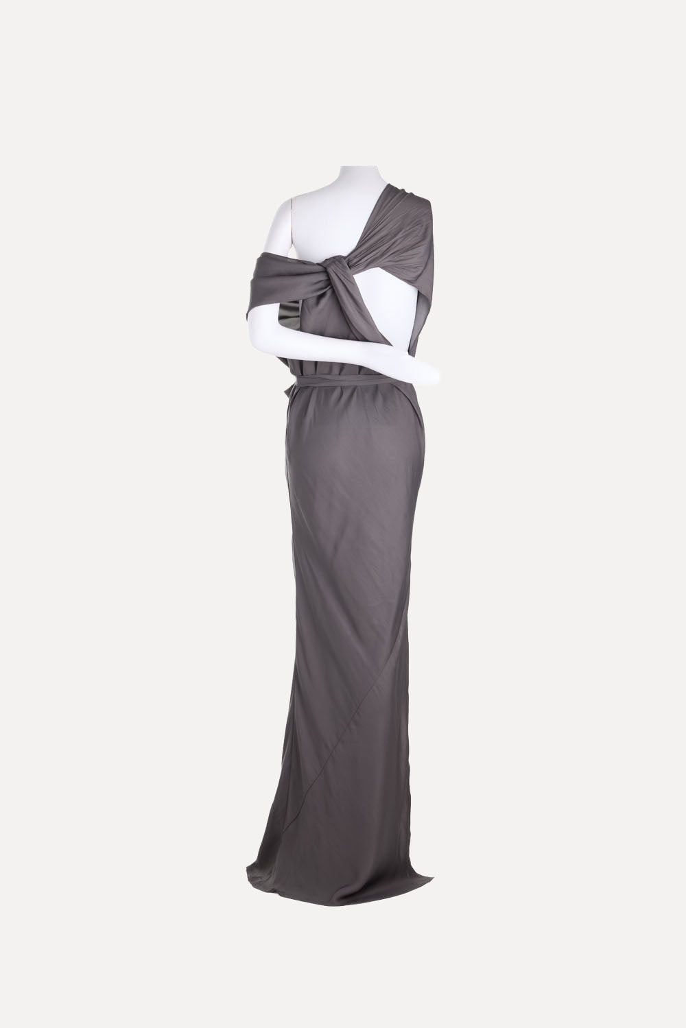 BERLIN DRESS WITH SIDE SPLIT SLATE