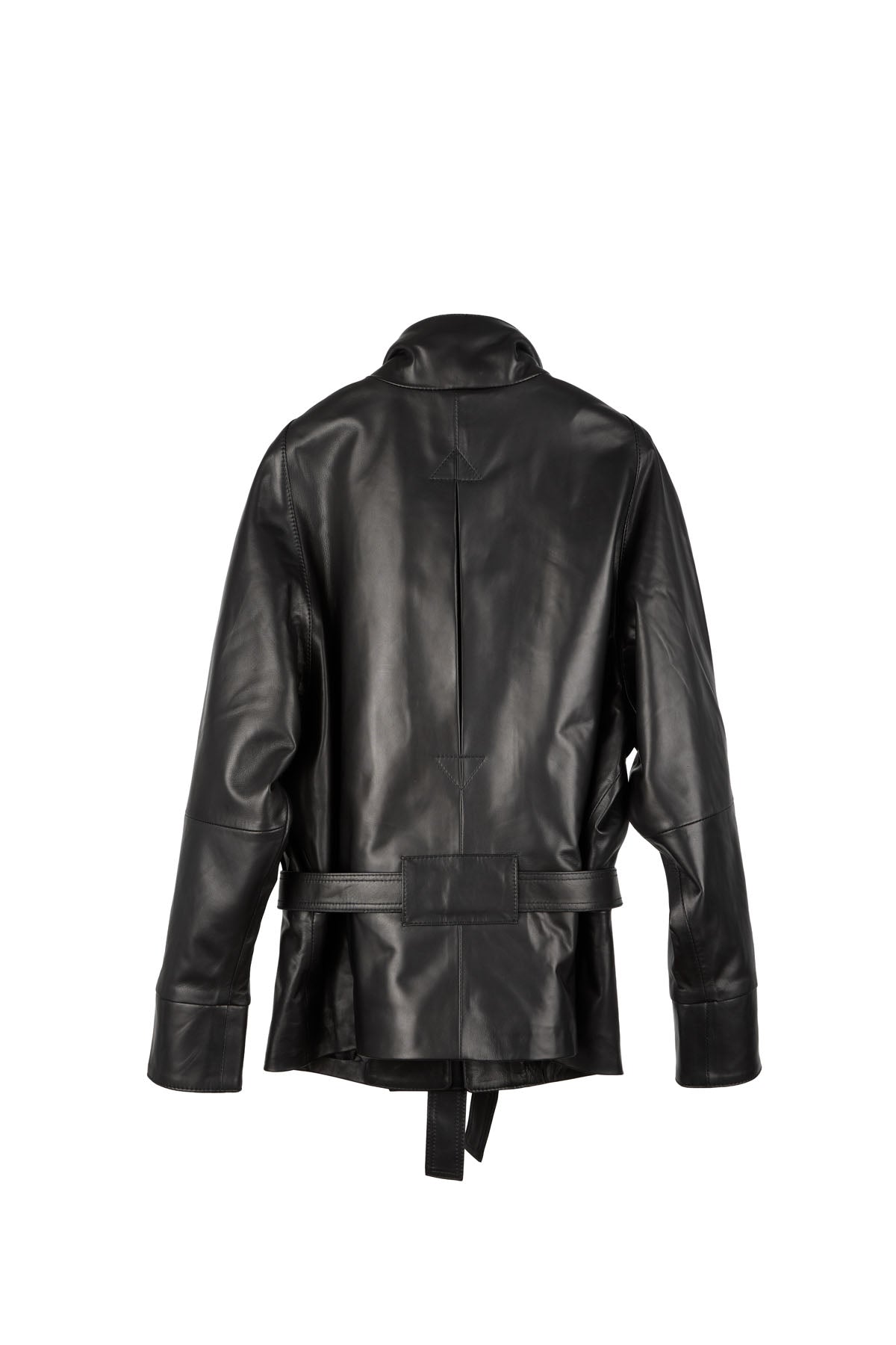 GO-TO LEATHER JACKET POLISHED BLACK NAPPA