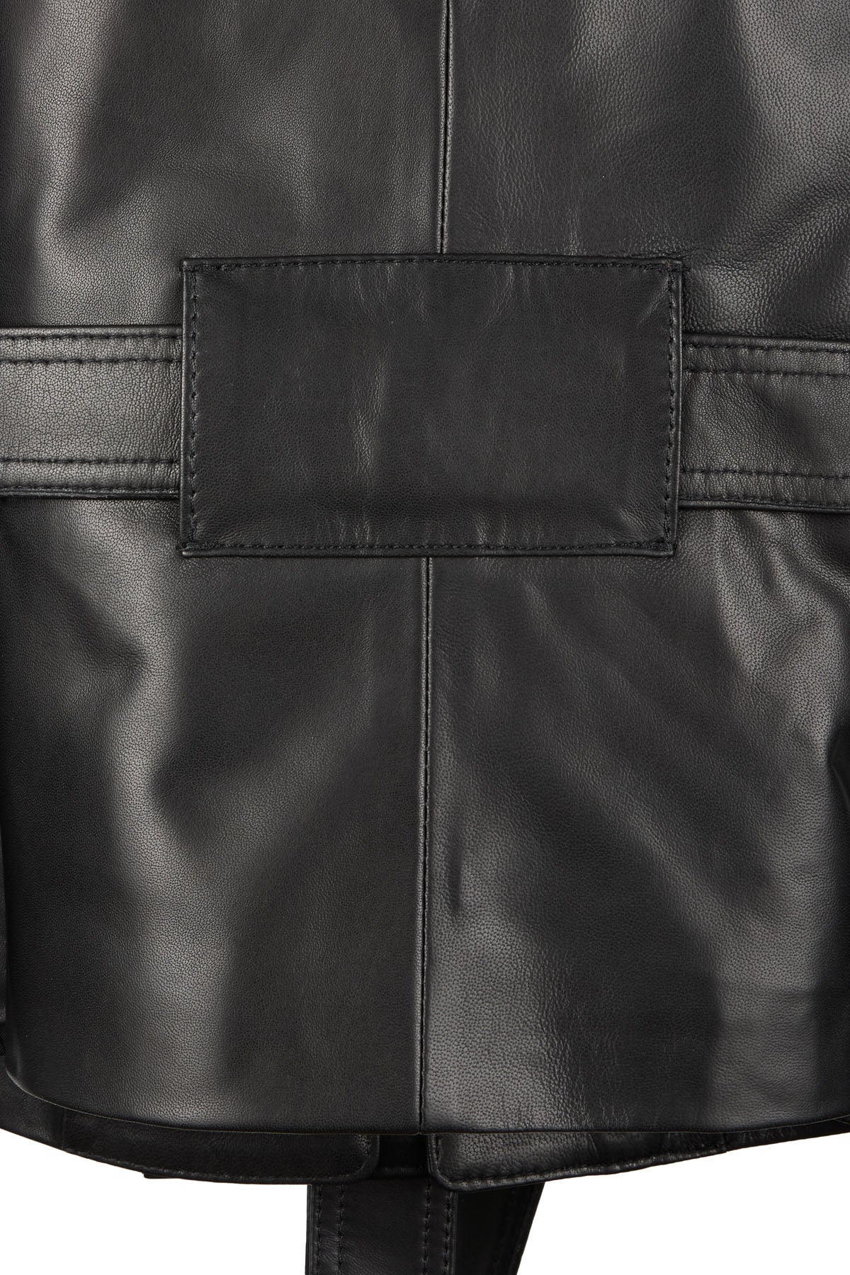 GO-TO LEATHER JACKET POLISHED BLACK NAPPA
