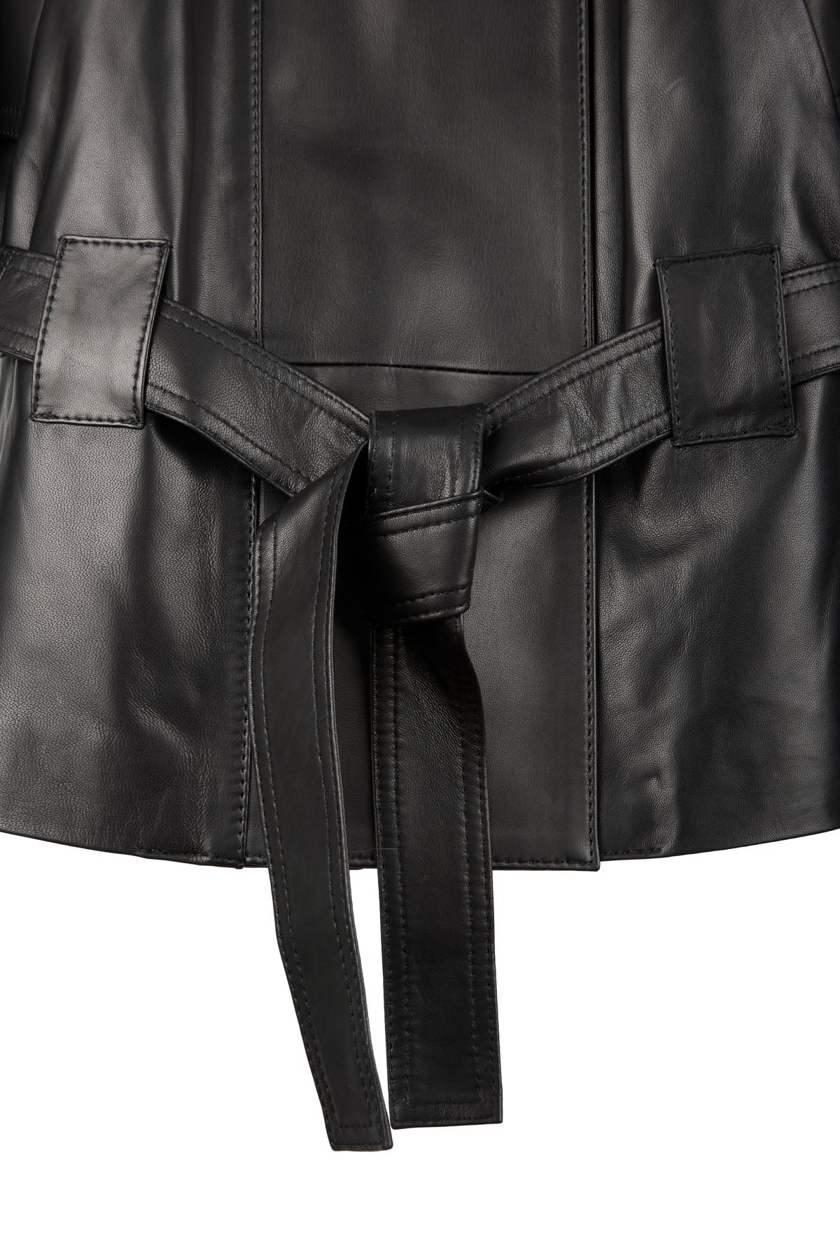 GO-TO LEATHER JACKET POLISHED BLACK NAPPA