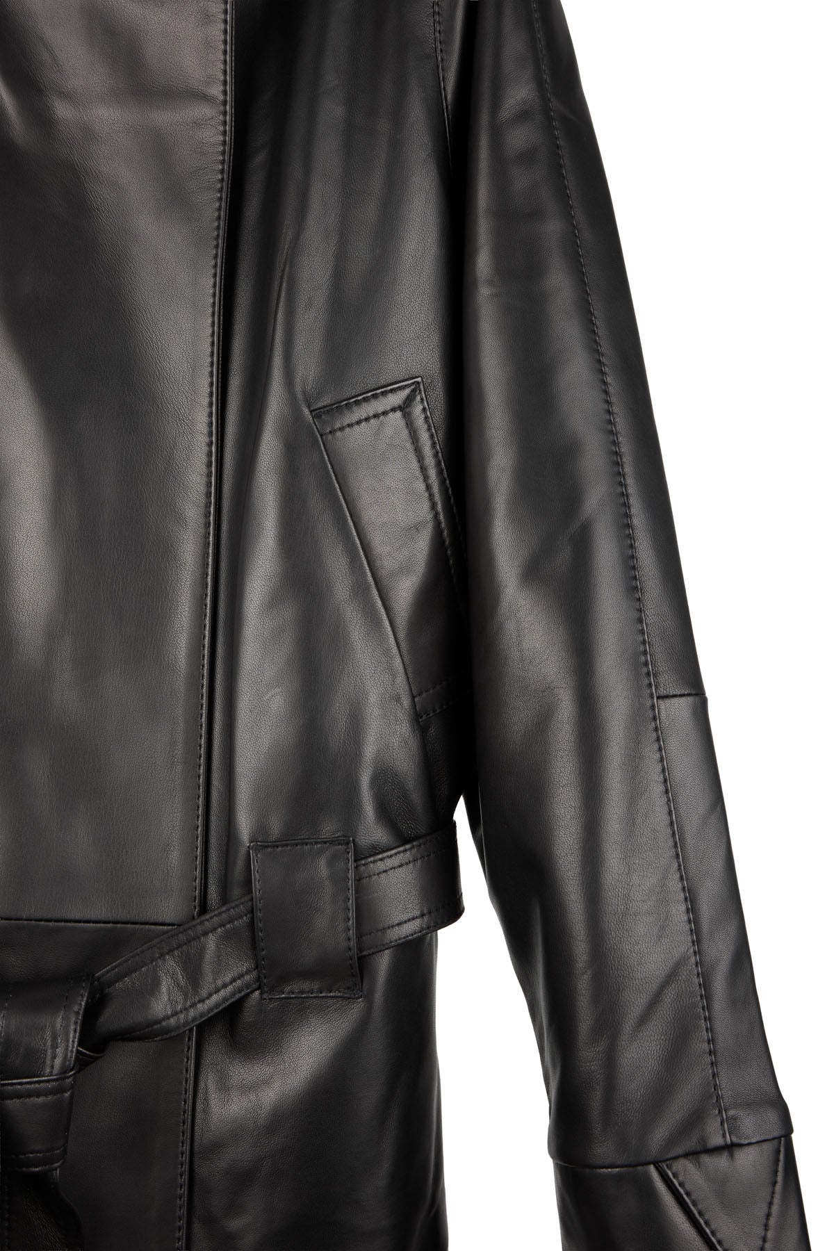 GO-TO LEATHER JACKET POLISHED BLACK NAPPA