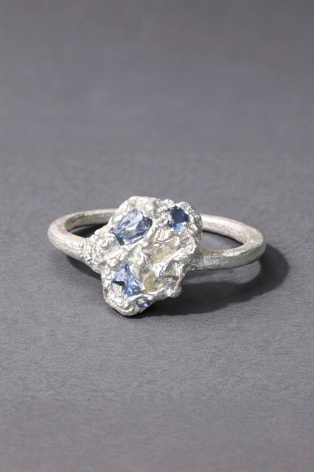 BLUE TINDAL CLUSTER RING