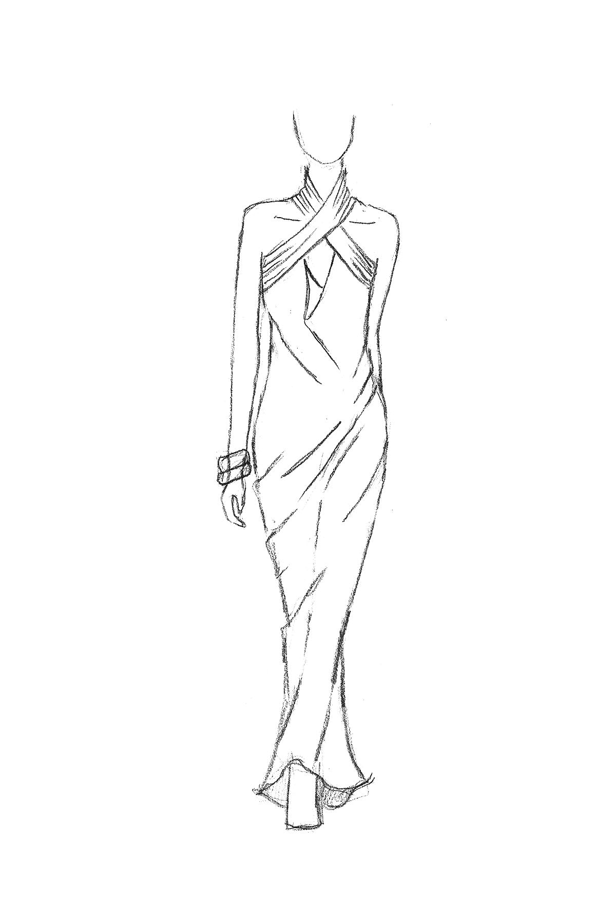 BOW DRESS KNEELENGTH SILK