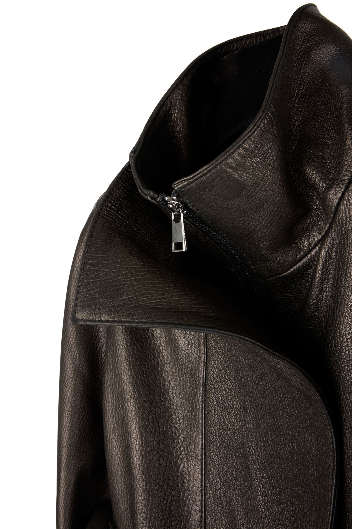 BRONZE FINISH BLACK/BROWN LEATHER JACKET