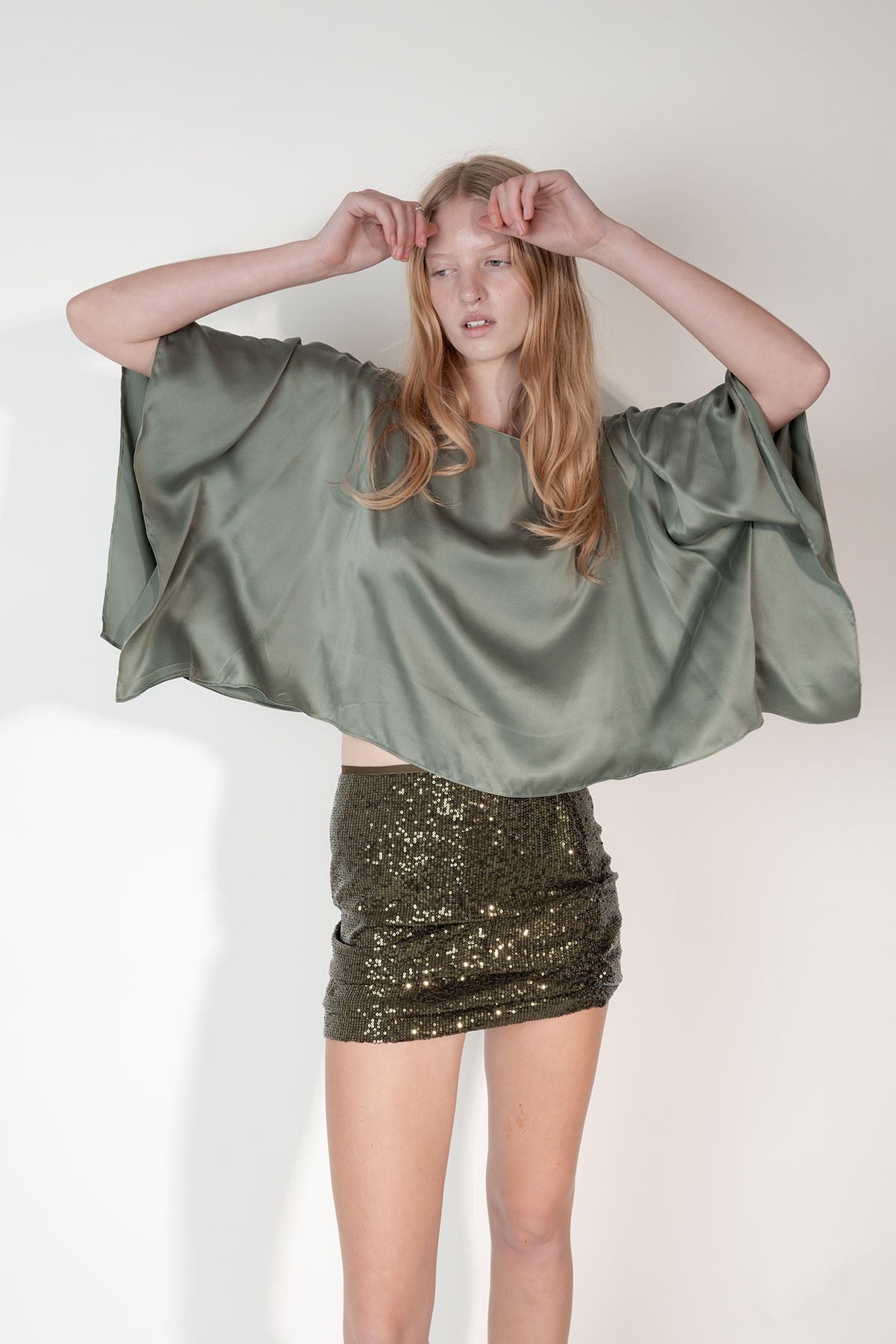 CARA TOP SAGE GREEN