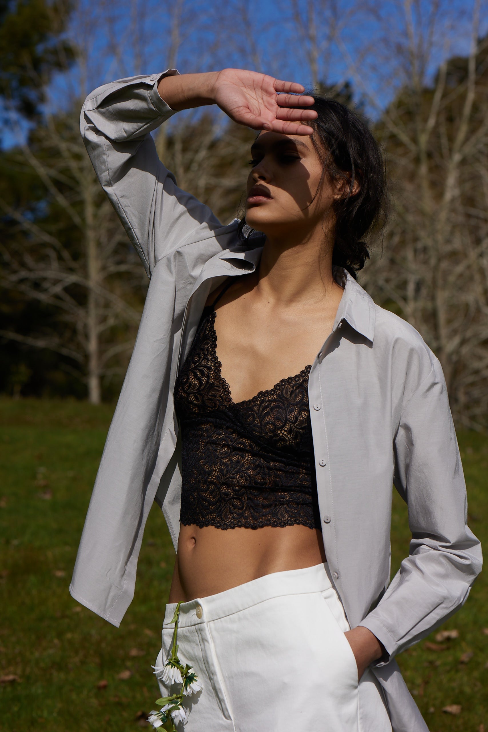 LACE CAMI BLACK RAVENHUE KNUEFERMANN